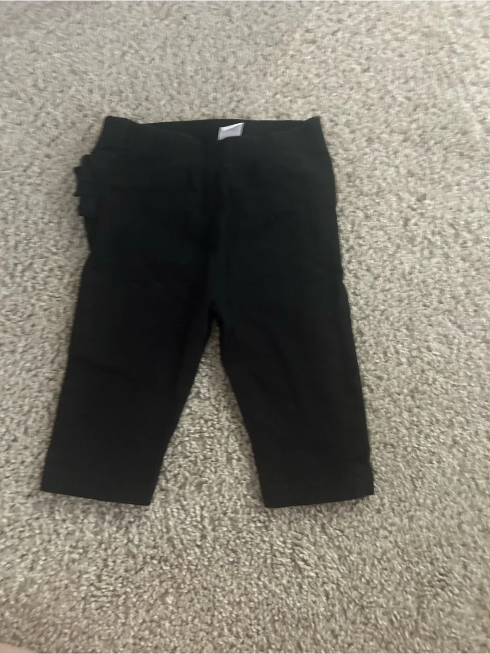 Children’s Place 0-3 Month Black Ruffled Leggings - Picture 1 of 2